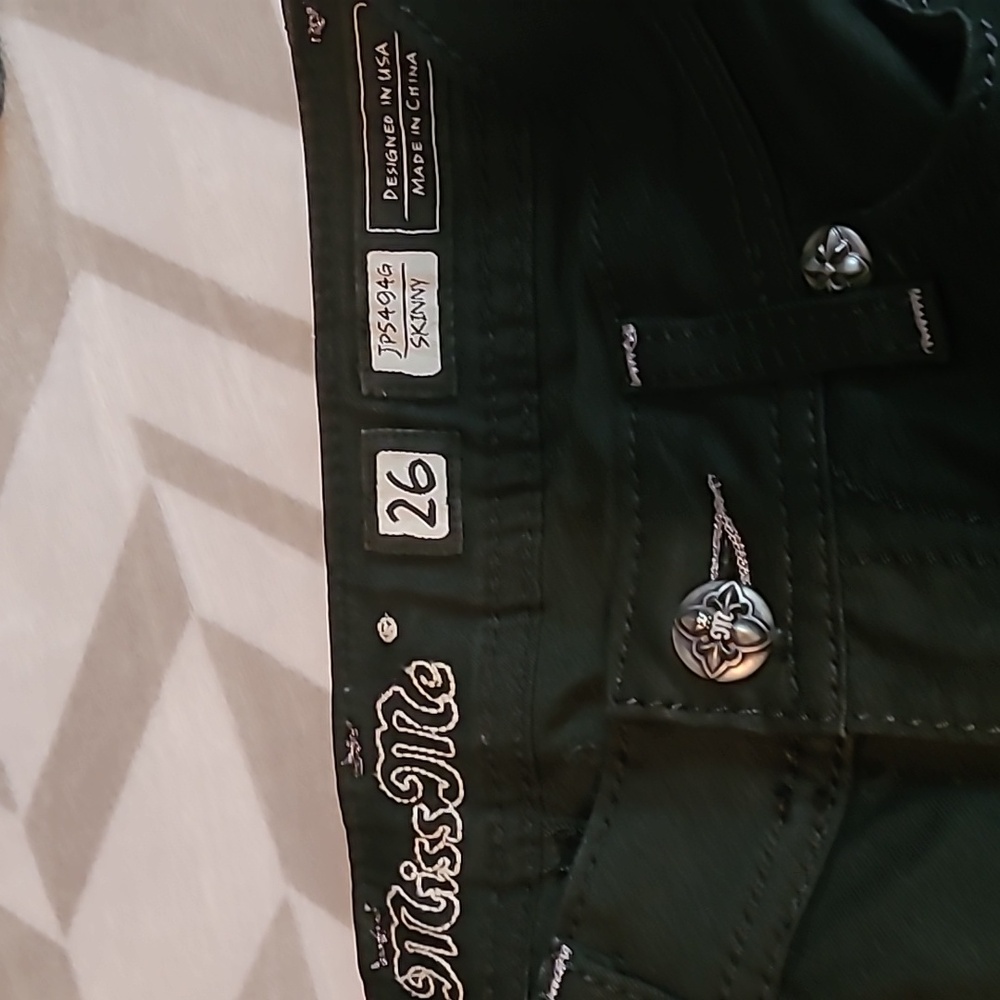 Miss Me Black Skinny Jeans - Picture 7 of 12